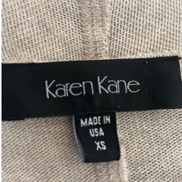 Women's Karen Kane Tan Drape Front Long Cardigan Sweater Size XS - Picture 4 of 4